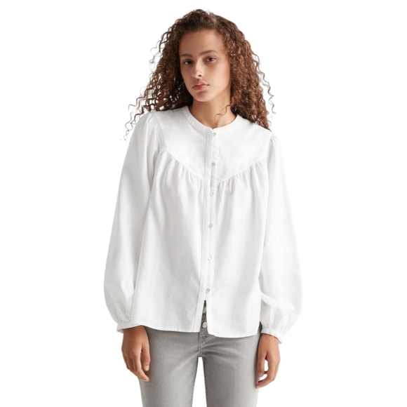 Mango NWT Shirt Size Small Off White Designed for a Teen Girl - Picture 1 of 9